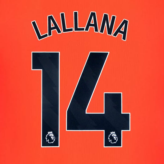 2023 2024 BRIGHTON LALLANA 14 OFFICIAL BLACK 3RD PLAYER SIZE NAME SET