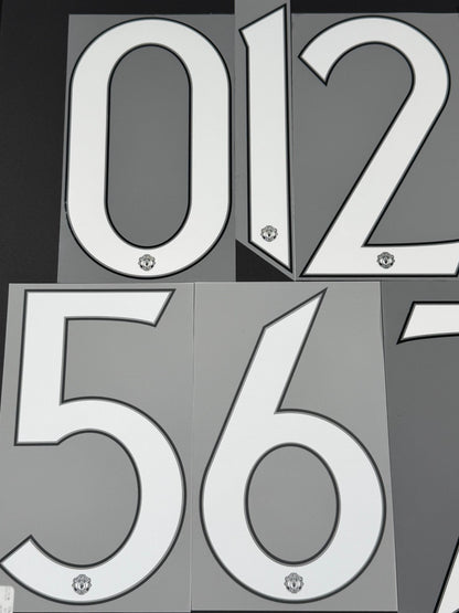 2024 2025 OFFICIAL MANCHESTER UNITED HOME & AWAY CUP PLAYER SIZE NUMBERS 255MM