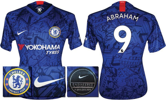 BNWT 2019 2020 CHELSEA NIKE HOME ABRAHAM 9 FOOTBALL SHIRT MEN'S SMALL