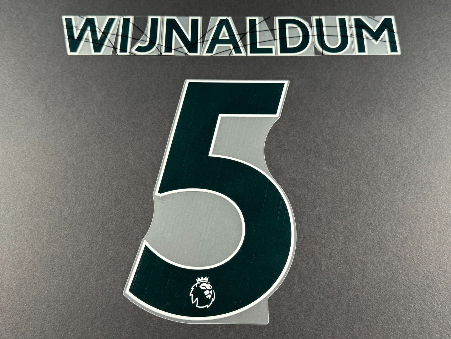 LIVERPOOL 2021 2022 WIJNALDUM 5 OFFICIAL AVERY BLACK PLAYER SIZE NAME SET