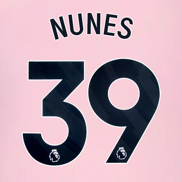 2024 2025 BRENTFORD NUNES 39 OFFICIAL BLACK AWAY PLAYER SIZE NAMESET