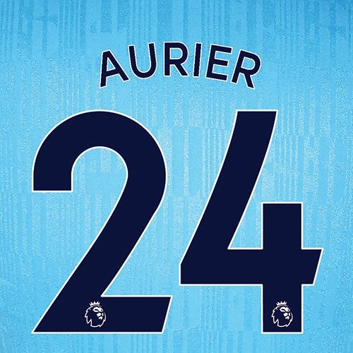 TOTTENHAM 2019-23 AURIER 24 OFFICIAL AVERY DENNISON NAVY PLAYER SIZE NAME SET