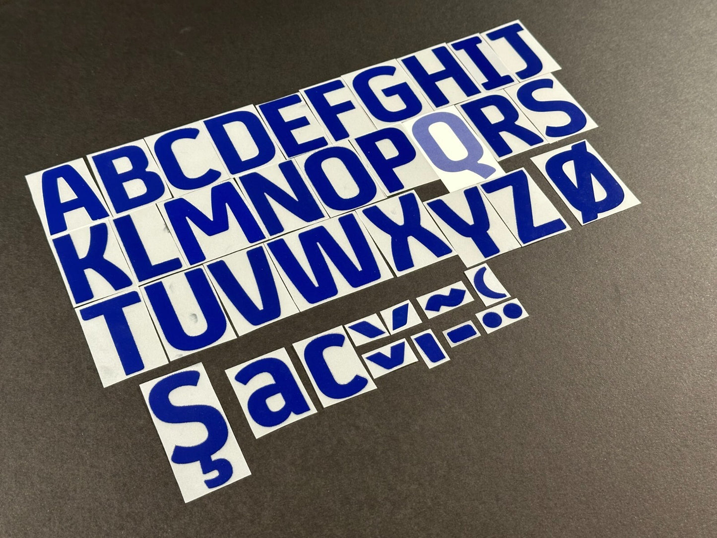 2024 2025 OFFICIAL EFL FOOTBALL LEAGUE BLUE PLAYER SIZE LETTERS 50mm