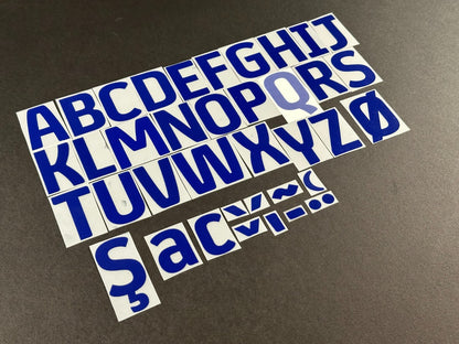 2024 2025 OFFICIAL EFL FOOTBALL LEAGUE BLUE PLAYER SIZE LETTERS 50mm