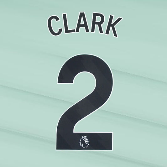 2023 2024 OFFICIAL CHELSEA CLARK 2 BLACK 3RD PLAYER SIZE NAMESET