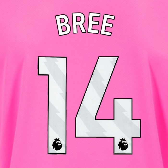 2024 2025 OFFICIAL SOUTHAMPTON BREE 14 WHITE 3RD PLAYER SIZE NAME SET