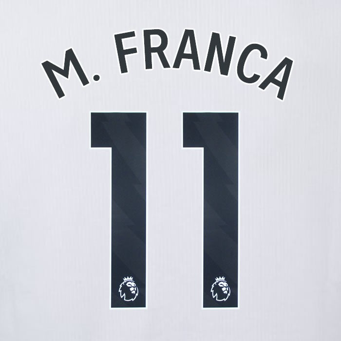 2023 2024 OFFICIAL CRYSTAL PALACE M. FRANCA 11 BLACK AWAY PLAYER SIZE NAMESET