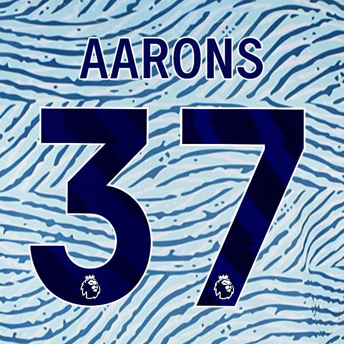 2023 2024 BOURNEMOUTH AARONS 37 BLUE AWAY PLAYER SIZE NAME SET