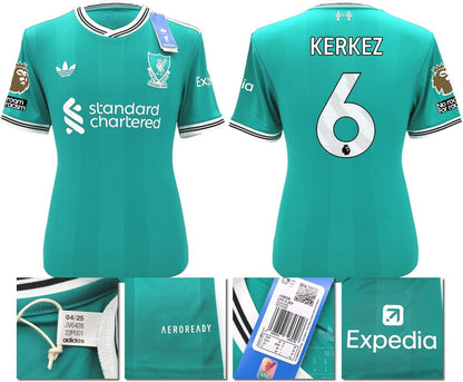 BNWT 2025 2026 LIVERPOOL ADIDAS 3RD SHIRT KERKEZ 6 MEN'S