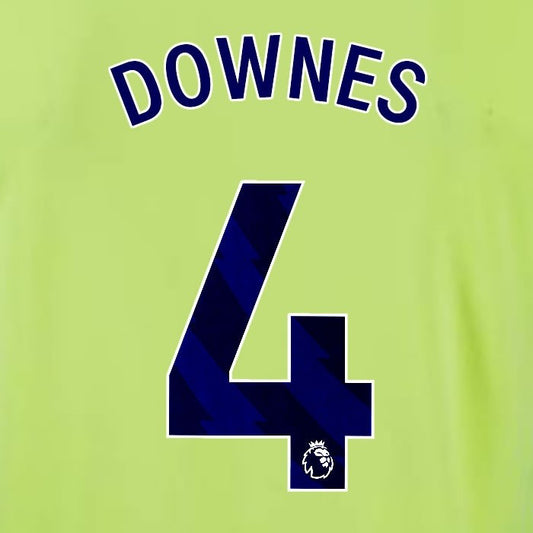 2024 2025 OFFICIAL SOUTHAMPTON DOWNES 4 BLUE AWAY PLAYER SIZE NAME SET