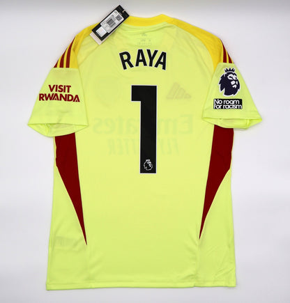 BNWT 2025 2026 ARSENAL FC  ADIDAS HOME GOALKEEPER SHIRT RAYA 1 + PATCHES