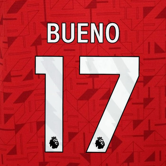 2023 2024 WOLVES AWAY BUENO 17 OFFICIAL WHITE PLAYER SIZE NAMESET
