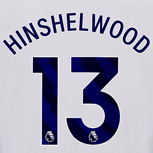 2025 2026 OFFICIAL BRIGHTON HINSHELWOOD 13 HOME BLUE PLAYER SIZE NAMESET
