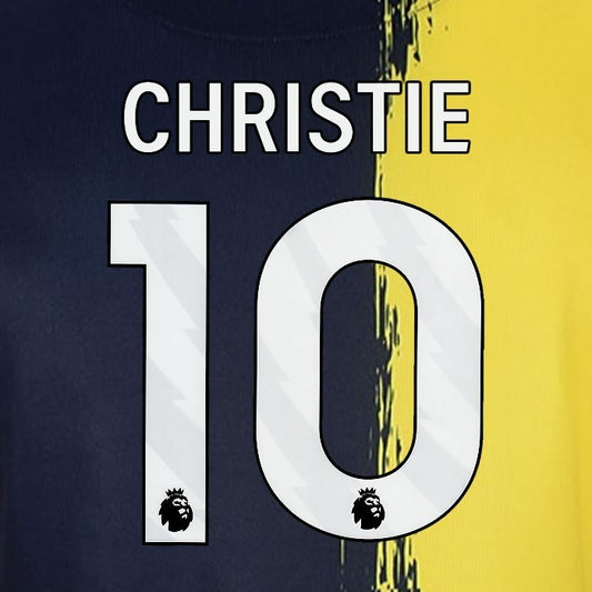 2023 2024 BOURNEMOUTH CHRISTIE 10 WHITE 3rd PLAYER SIZE NAME SET