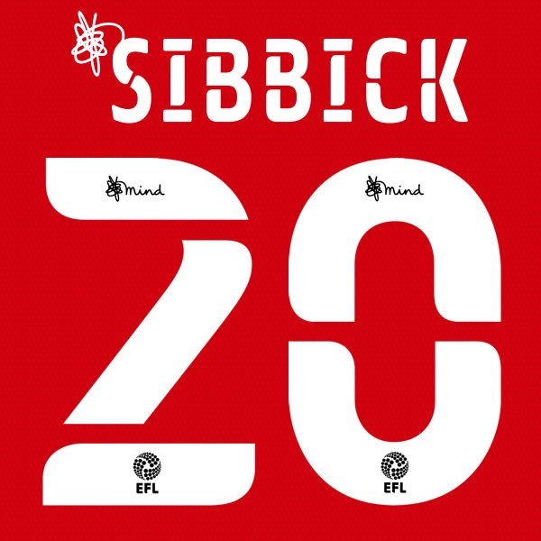 BARNSLEY 2020 2021 OFFICIAL SIBBICK 20 HOME PLAYER SIZE NAME SET