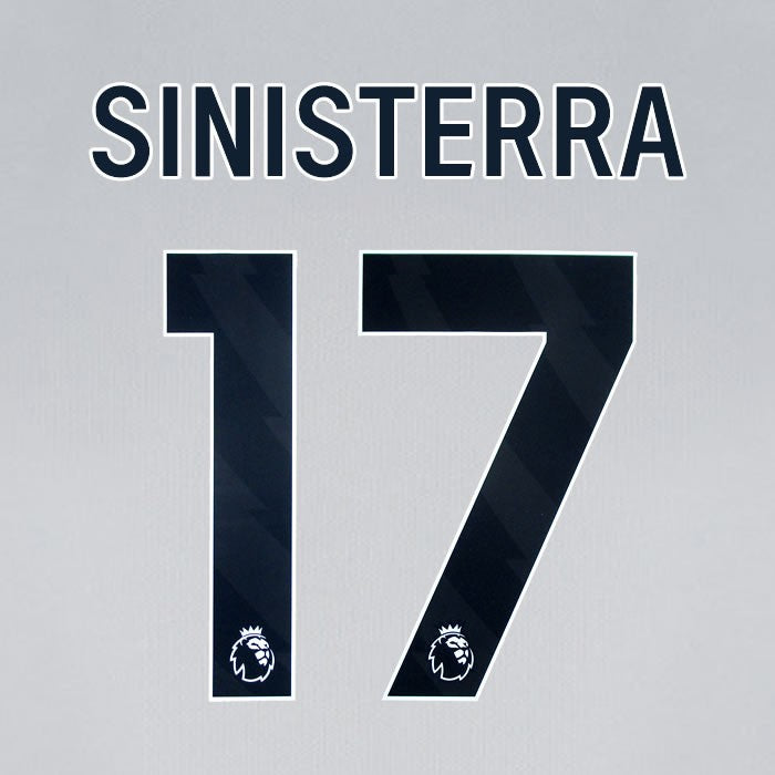 2024 2025 BOURNEMOUTH SINISTERRA 17 BLACK AWAY PLAYER SIZE NAME SET