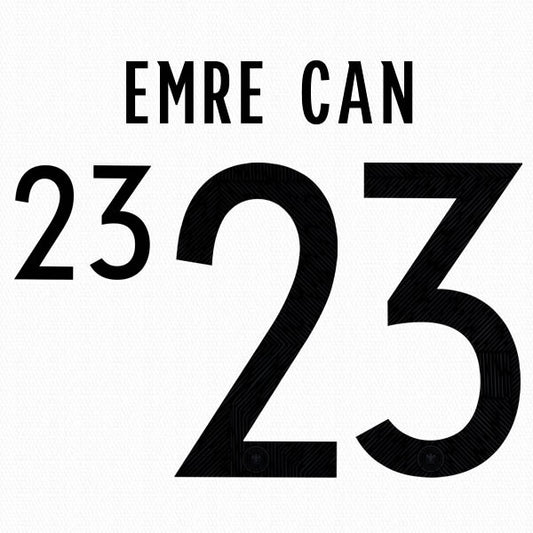 GERMANY 2020 2021 OFFICIAL EMRE CAN 23 HOME PLAYER SIZE NAMESET