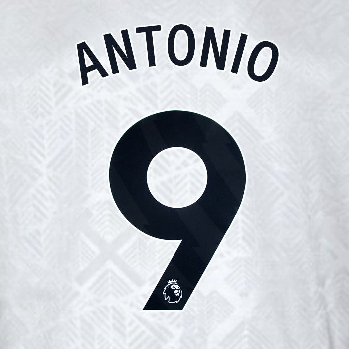 2024 2025 WEST HAM ANTONIO 9 OFFICIAL 3RD BLACK PLAYER SIZE NAMESET
