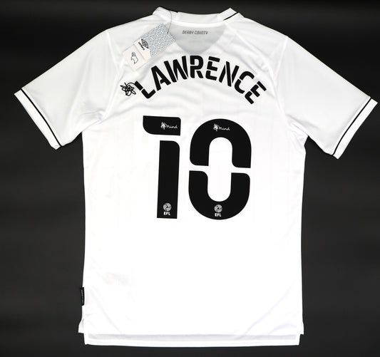 BNWT 2020 2021 DERBY HOME UMBRO FOOTBALL SHIRT LAWRENCE 10 MEN'S MEDIUM