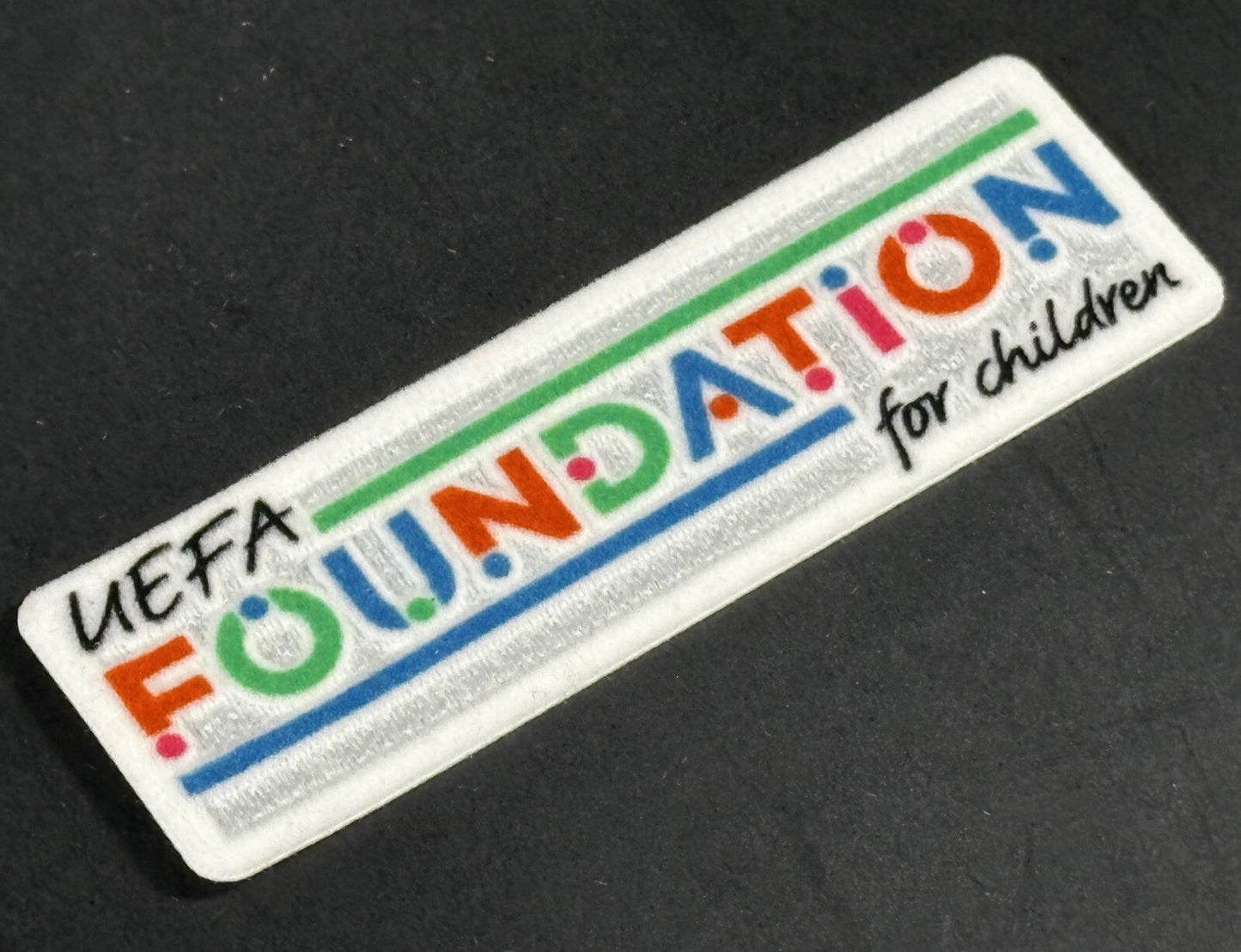2023 2025 SPORTING ID UEFA FOUNDATION FOR CHILDREN PLAYER SLEEVE PATCH 70MM