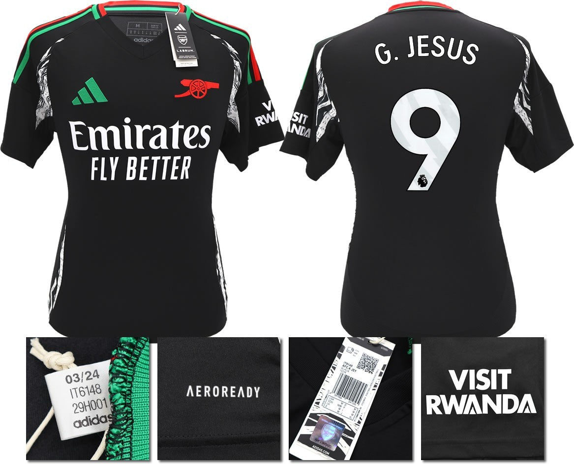 BNWT 2024/2025 ARSENAL F.C. ADIDAS AWAY SHIRT G. JESUS 9