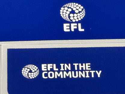 2024 2025 OFFICIAL EFL FOOTBALL LEAGUE BLUE PLAYER SIZE SHIRT NUMBERS