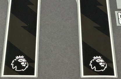 2024 2025 M. SALAH 11 OFFICIAL AVERY DENNISON BLACK PLAYER SIZE NAME + PATCHES