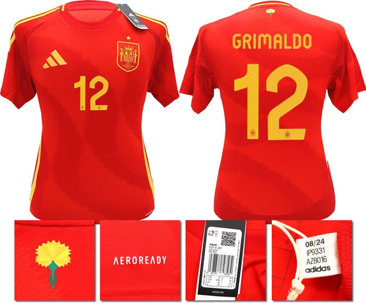 BNWT 2024 2025 SPAIN ADIDAS HOME SHIRT GRIMALDO 12 MEN'S