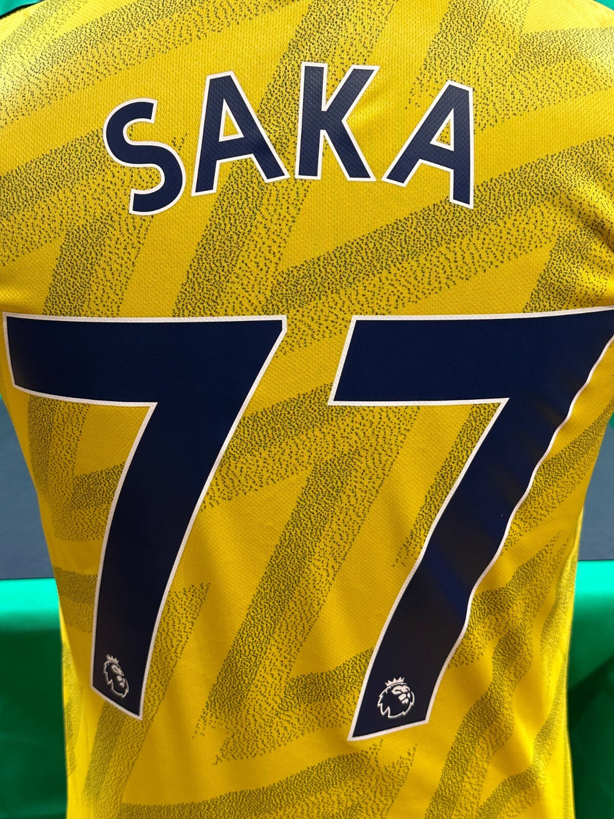 BRAND NEW OFFICIAL ADIDAS 2019 2020 ARSENAL AWAY SHIRT SAKA 77 MEN'S
