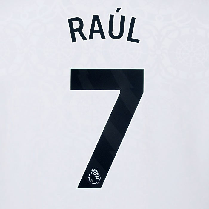 2025 2026 OFFICIAL FULHAM RAUL 7 BLACK HOME PLAYER SIZE NAMESET