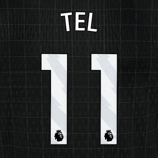 2025 2026 TOTTENHAM TEL 11 WHITE AWAY PLAYER SIZE NAME SET