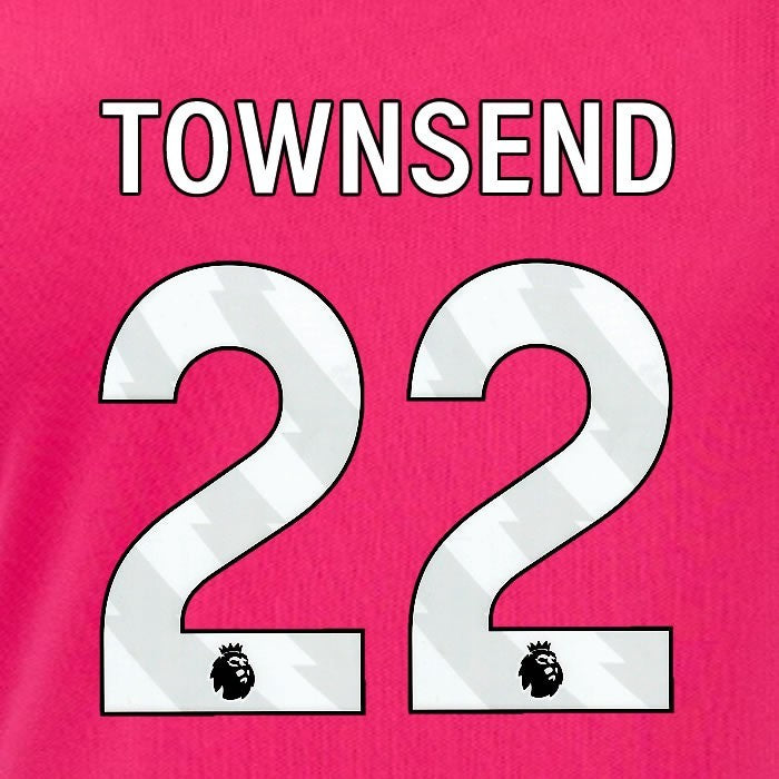 2024 2025 OFFICIAL IPSWICH TOWN TOWNSEND 22 WHITE 3RD PLAYER SIZE NAME SET