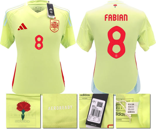 BNWT 2024 2025 SPAIN ADIDAS AWAY SHIRT FABIAN 8 MEN'S