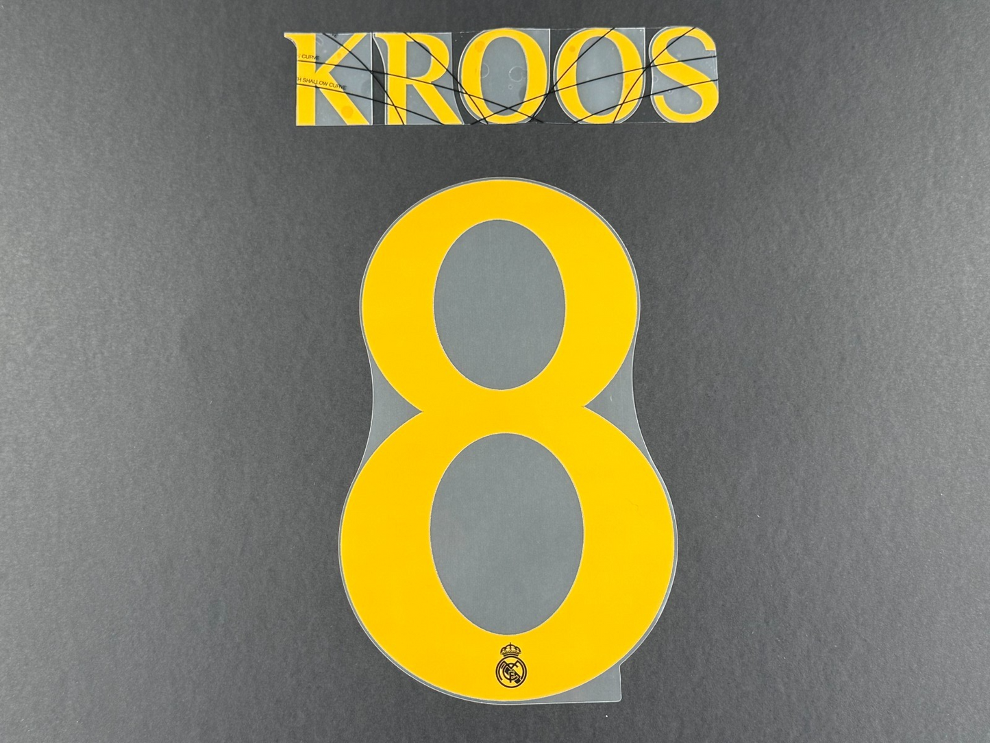 2023 2024 AVERY DENNISON REAL MADRID KROOS 8 AWAY PLAYER SIZE NAMESET