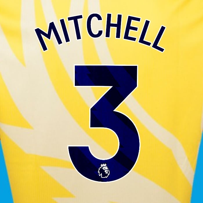 2024 2025 OFFICIAL CRYSTAL PALACE MITCHELL 3 BLUE AWAY PLAYER SIZE NAMESET