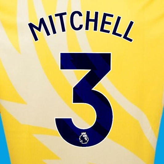 2024 2025 OFFICIAL CRYSTAL PALACE MITCHELL 3 BLUE AWAY PLAYER SIZE NAMESET