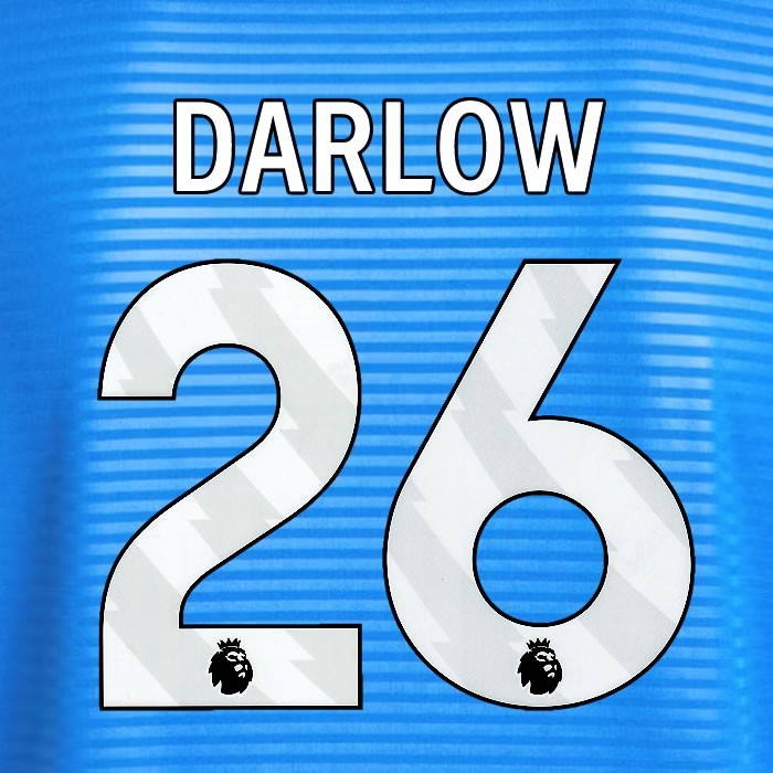 2025 2026 OFFICIAL LEEDS UNITED DARLOW 26 WHITE AWAY PLAYER SIZE NAMESET
