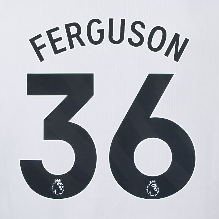 2023 2024 OFFICIAL CRYSTAL PALACE FERGUSON 36 BLACK AWAY PLAYER SIZE NAMESET