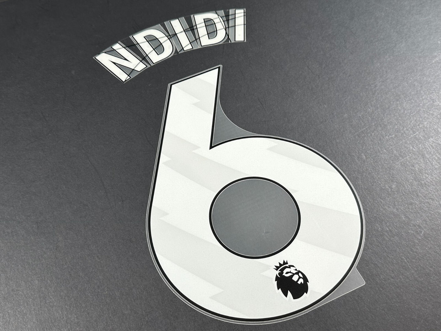 2024 2025 OFFICIAL LEICESTER CITY NDIDI 6 WHITE PLAYER SIZE NAME SET