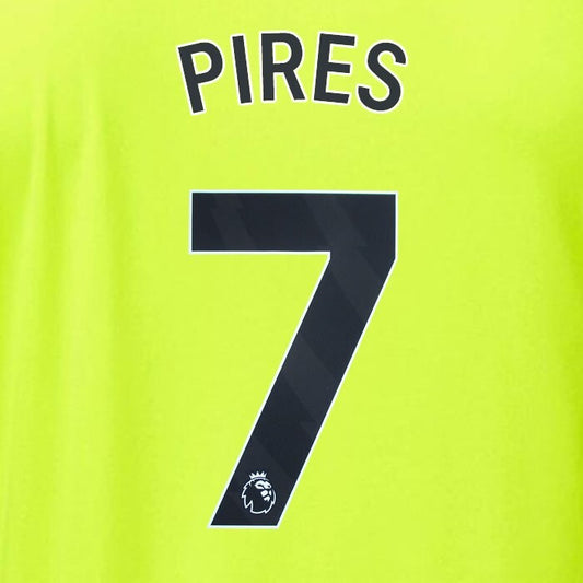 ARSENAL 2023/24 PIRES 7 OFFICIAL AVERY DENNISON BLACK PLAYER SIZE NAME SET