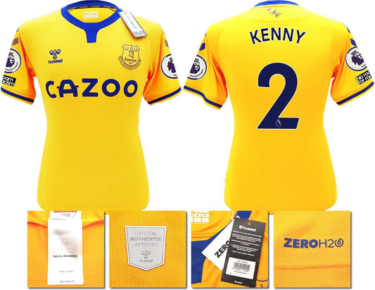 BNWT 2020 2021 HUMMEL EVERTON AWAY SHIRT MEN'S KENNY 2 + PATCHES