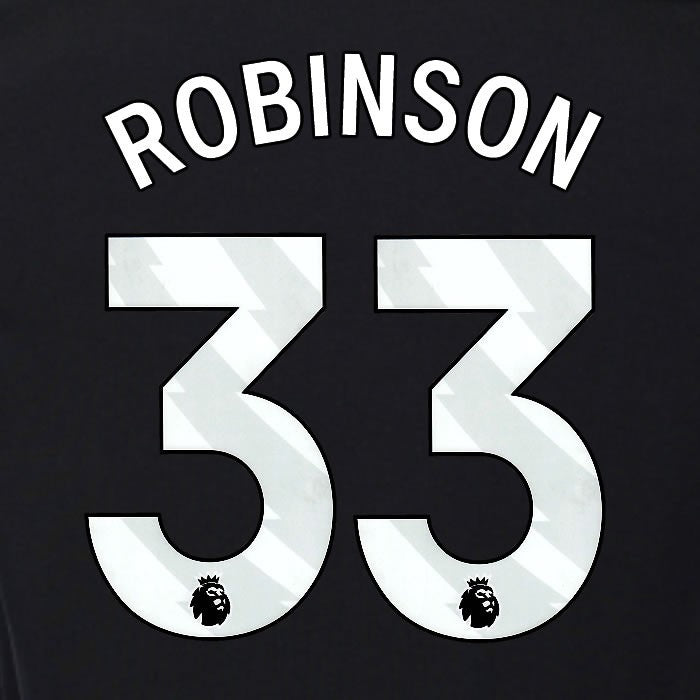 2025 2026 OFFICIAL FULHAM ROBINSON 33 WHITE 3RD PLAYER SIZE NAMESET