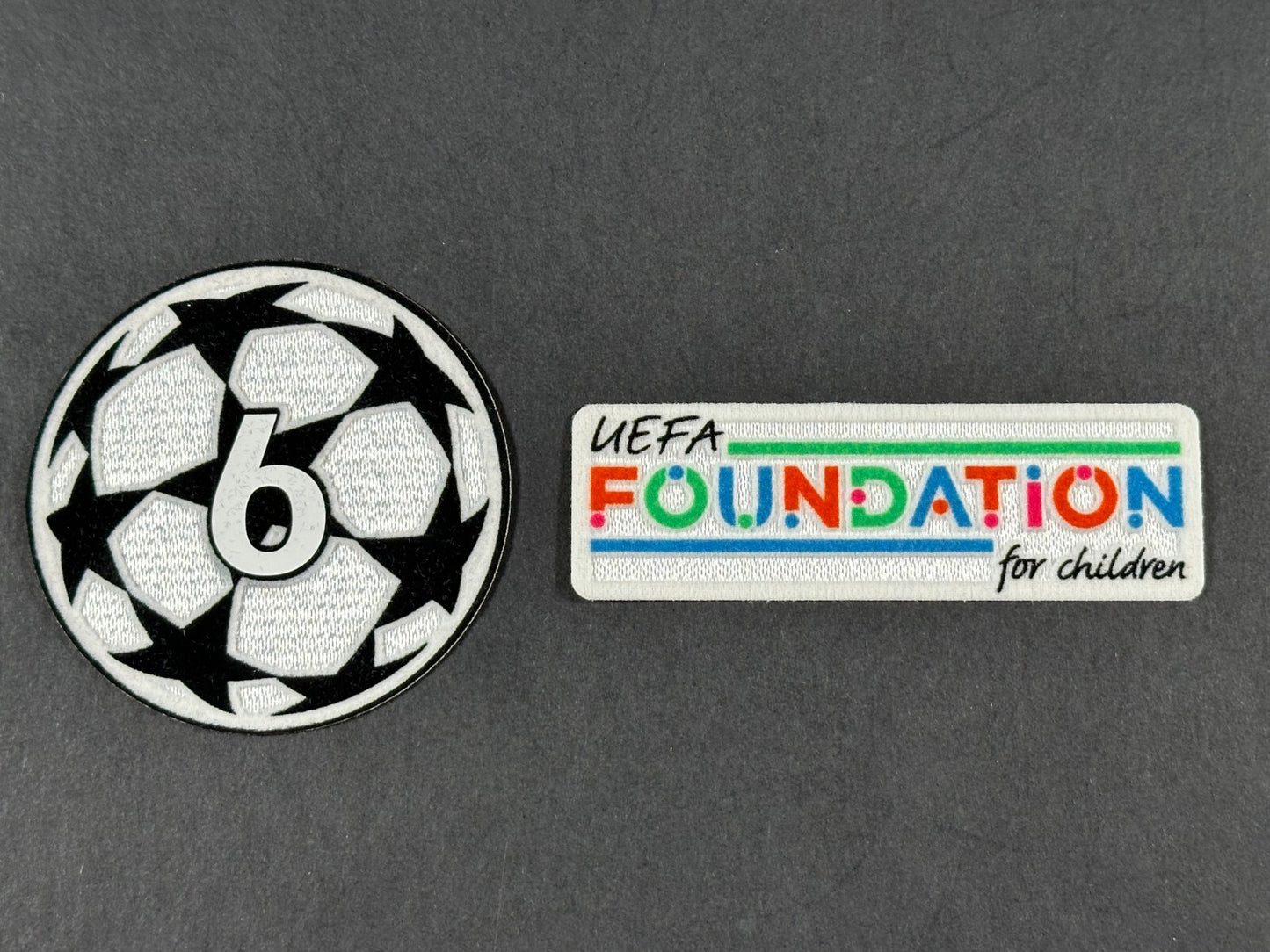 SPORTING ID UEFA CHAMPIONS LEAGUE 6 LIVERPOOL & FOUNDATION PLAYER SLEEVE PATCH