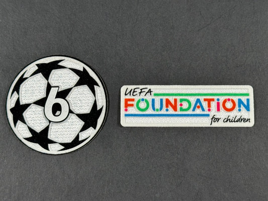 SPORTING ID UEFA CHAMPIONS LEAGUE 6 LIVERPOOL & FOUNDATION PLAYER SLEEVE PATCH