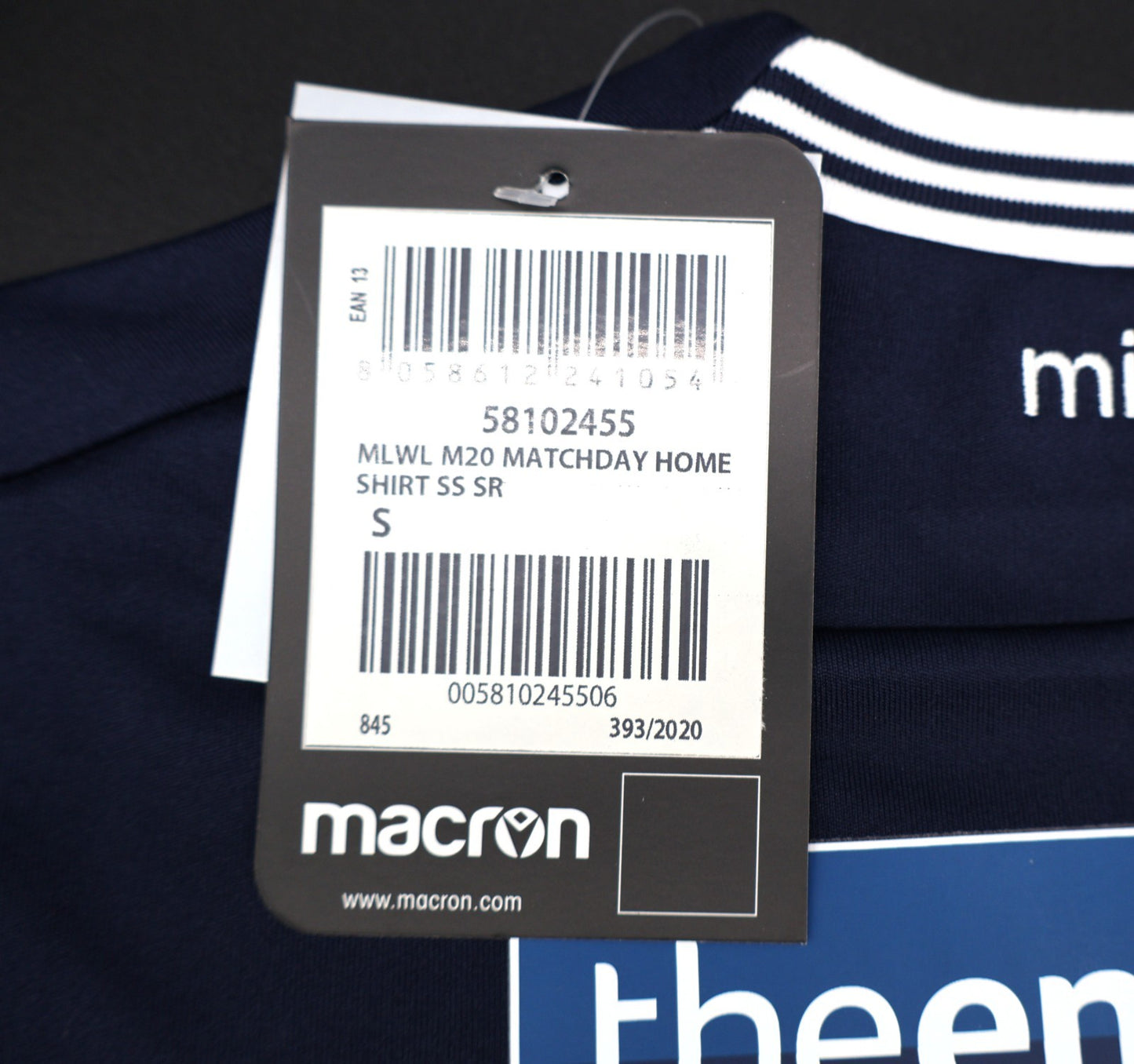 BNWT 2020 2021 MILLWALL HOME MACRON MALONE 14 FOOTBALL SHIRT MEN'S SMALL