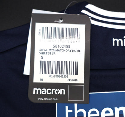BNWT 2020 2021 MILLWALL HOME MACRON MALONE 14 FOOTBALL SHIRT MEN'S SMALL