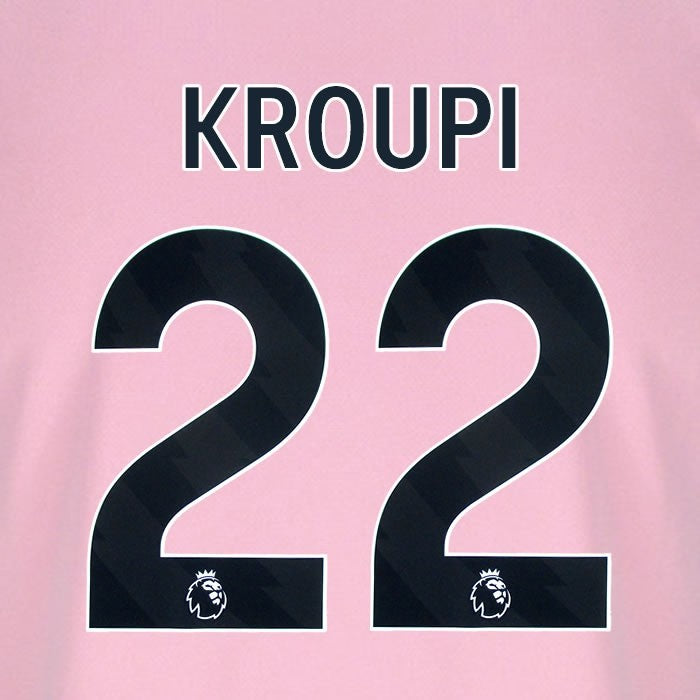 2025 2026 BOURNEMOUTH KROUPI 22 BLACK 3RD PLAYER SIZE NAME SET