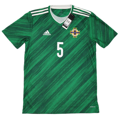 BNWT NORTHERN IRELAND ADIDAS HOME 2020 2021 EVANS 5 SHIRT MENS MEDIUM