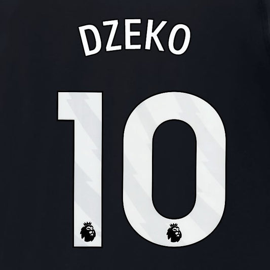2023 2024 MAN CITY DZEKO 10 WHITE 3RD PLAYER SIZE NAME SET