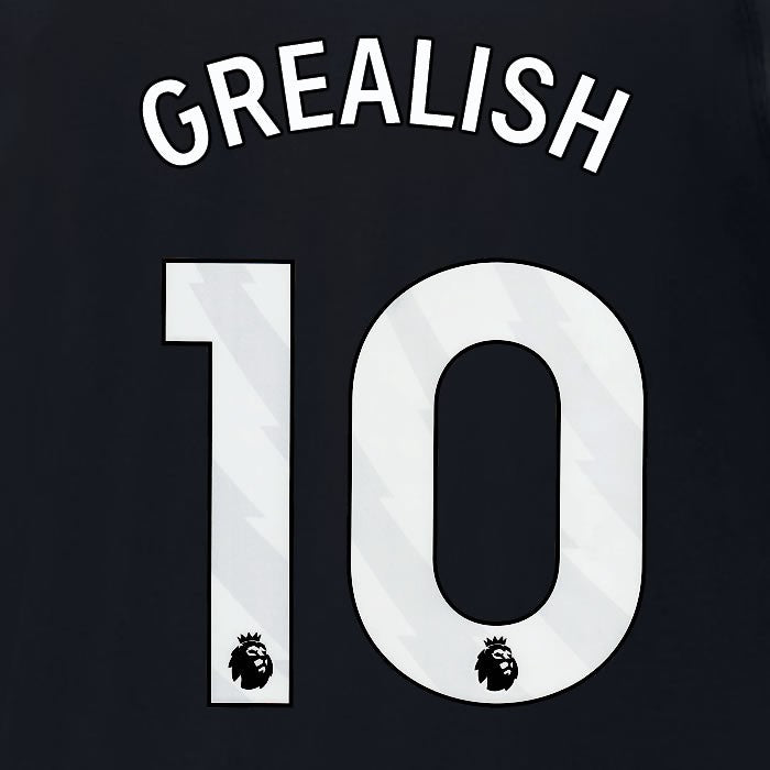 2023 2024 MAN CITY GREALISH 10 WHITE 3RD PLAYER SIZE NAME SET
